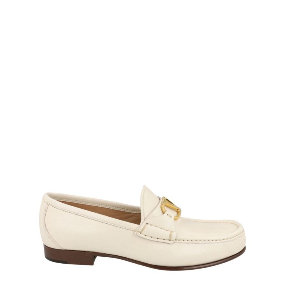 Valentino VLogo Signature Loafers Ivory Womens